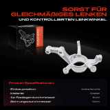 1x Achsschenkel Radaufhängung Vorderachse Rechts für Mercedes B-Klasse W242 C117 X156