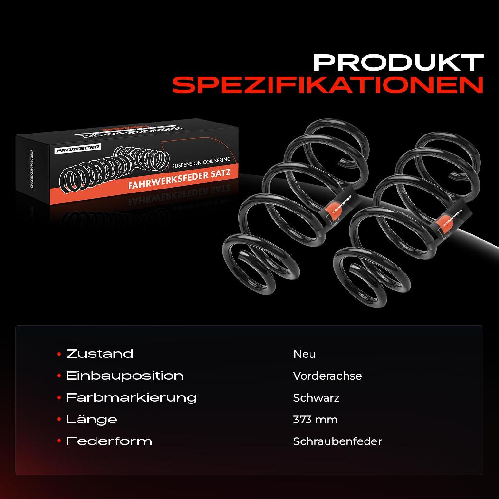 2x Fahrwerksfeder Vorderachse für Ford Transit V363 FAD FBD FCD FDD 2013-2018