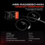 2x ABS Sensor Hinterachse beidseitig für Jeep Commander Grand Cherokee III 3.0L 3.7L 4.7L 5.6L 6.1L 2004-2010