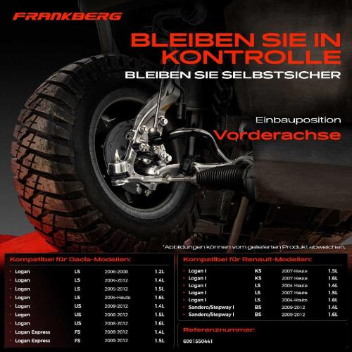 2x Spurstange Vorderachse für Dacia Logan Express II MCV Pick-up Sandero Renault I Kombi Sandero/Stepway Bild 2x Spurstange Vorderachse für Dacia Logan Express II MCV Pick-up Sandero Renault I Kombi Sandero/Stepway