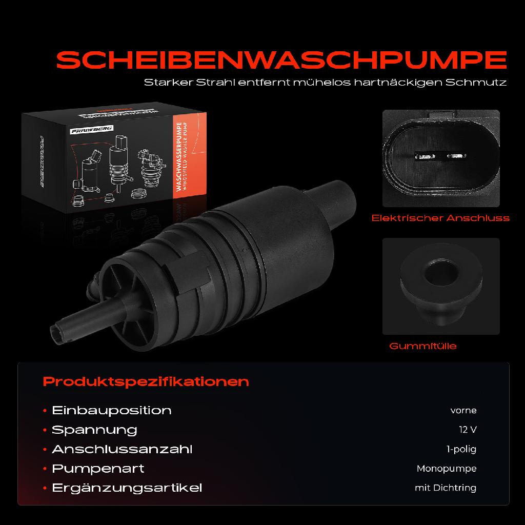 1x Waschwasserpumpe Scheibenreinigung Vorne für BMW E81 E87 F20 F21 E88 E82 F34