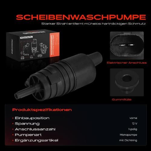 1x Waschwasserpumpe Scheibenreinigung Vorne für BMW E81 E87 F20 F21 E88 E82 F34 Bild 1x Waschwasserpumpe Scheibenreinigung Vorne für BMW E81 E87 F20 F21 E88 E82 F34