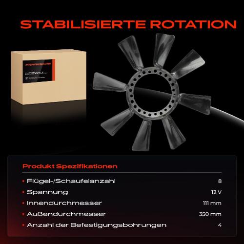 1x Lüfterrad Motorkühlung für VW Passat Variant 3B Audi A4 A6 Avant 8D 4B A8 4D Bild 1x Lüfterrad Motorkühlung für VW Passat Variant 3B Audi A4 A6 Avant 8D 4B A8 4D