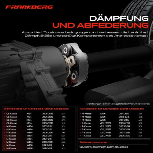 1x Gelenkscheibe Hardyscheibe Kardanwelle Hinten für Mercedes-Benz GL-Klasse M-Klasse R-Klasse Bild 1x Gelenkscheibe Hardyscheibe Kardanwelle Hinten für Mercedes-Benz GL-Klasse M-Klasse R-Klasse