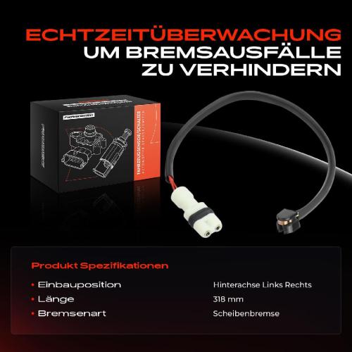1x Warnkontakt Bremsbelagverschleiß Hinterachse für Porsche 944 2.5L 2.7L 1981-1990 Bild 1x Warnkontakt Bremsbelagverschleiß Hinterachse für Porsche 944 2.5L 2.7L 1981-1990