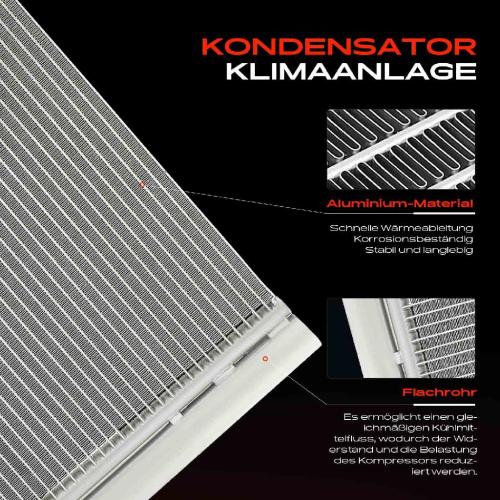 1x Kondensator Klimaanlage für VW Multivan V 7E 7H Transporter T5 7J Bild 1x Kondensator Klimaanlage für VW Multivan V 7E 7H Transporter T5 7J