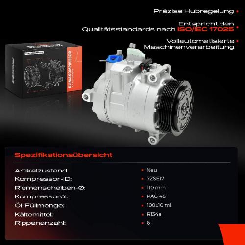 1x Klimakompressor für Mercedes-Benz W203 W204 CL203 S203 S204 C209 A209 C218 C219 X218 Bild 1x Klimakompressor für Mercedes-Benz W203 W204 CL203 S203 S204 C209 A209 C218 C219 X218
