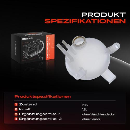 Frankberg 1x Ausgleichsbehälter Kühlmittelbehälter für Opel Corsa B Kasten/Schrägheck Tigra Combo Kasten/MPV Bild Frankberg 1x Ausgleichsbehälter Kühlmittelbehälter für Opel Corsa B Kasten/Schrägheck Tigra Combo Kasten/MPV