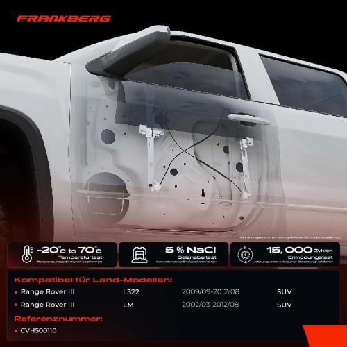 1x Fensterheber Hinten Links für Land Rover III LM L322 02-12 Bild 1x Fensterheber Hinten Links für Land Rover III LM L322 02-12