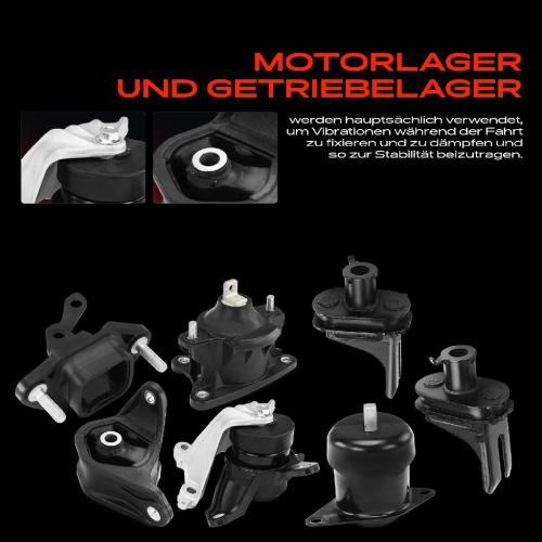 3x Motorlager Getriebelagerlager Federungslager Vorne und Hinten für Acura TSX Honda Accord 6-9 2.4L Bild 3x Motorlager Getriebelagerlager Federungslager Vorne und Hinten für Acura TSX Honda Accord 6-9 2.4L