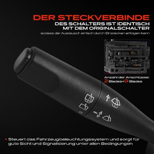 1x Kombischalter Lenkstockschalter für Citroën Berlingo GFK Peugeot 106 II 1A 7D N3 N5 Bild 1x Kombischalter Lenkstockschalter für Citroën Berlingo GFK Peugeot 106 II 1A 7D N3 N5