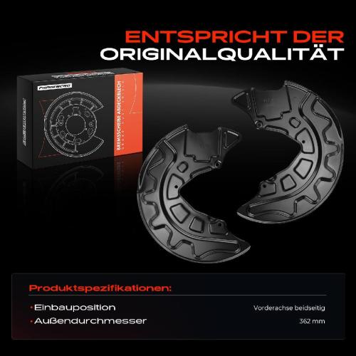 Frankberg 2x Ankerblech Bremsscheibe Vorderachse Beidseitig für VW Golf 7 Passat Audi A3 Seat Leon Skoda Bild Frankberg 2x Ankerblech Bremsscheibe Vorderachse Beidseitig für VW Golf 7 Passat Audi A3 Seat Leon Skoda