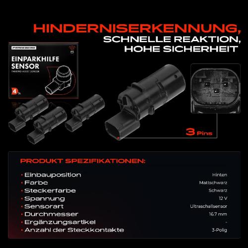 4x Parksensor PDC Sensor Hinten für Jaguar S-Type Land Rover Discovery Bild 4x Parksensor PDC Sensor Hinten für Jaguar S-Type Land Rover Discovery
