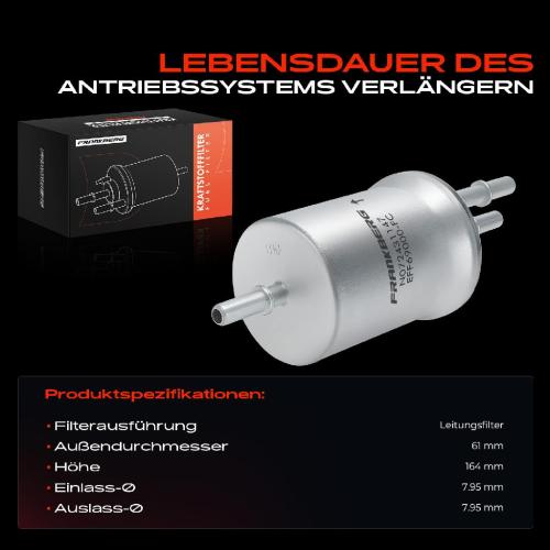 1x Kraftstofffilter für VW Golf Polo Audi A3 TT Seat Altea Skoda Fabia Bild 1x Kraftstofffilter für VW Golf Polo Audi A3 TT Seat Altea Skoda Fabia