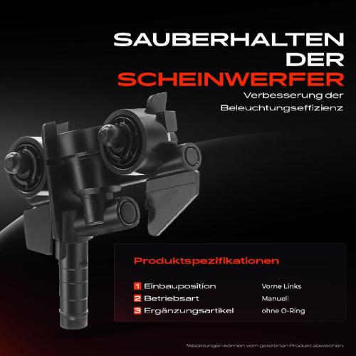 1x Scheinwerferreinigung Waschwasserdüse Vorne Links für BMW 3er Cabriolet Coupe Touring E46 1998-2005 Bild 1x Scheinwerferreinigung Waschwasserdüse Vorne Links für BMW 3er Cabriolet Coupe Touring E46 1998-2005