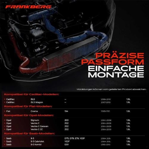 1x Ladeluftkühler Turbokühler für Opel Vectra C Signum Saab 9-3 Fiat Croma 1.9L Bild 1x Ladeluftkühler Turbokühler für Opel Vectra C Signum Saab 9-3 Fiat Croma 1.9L