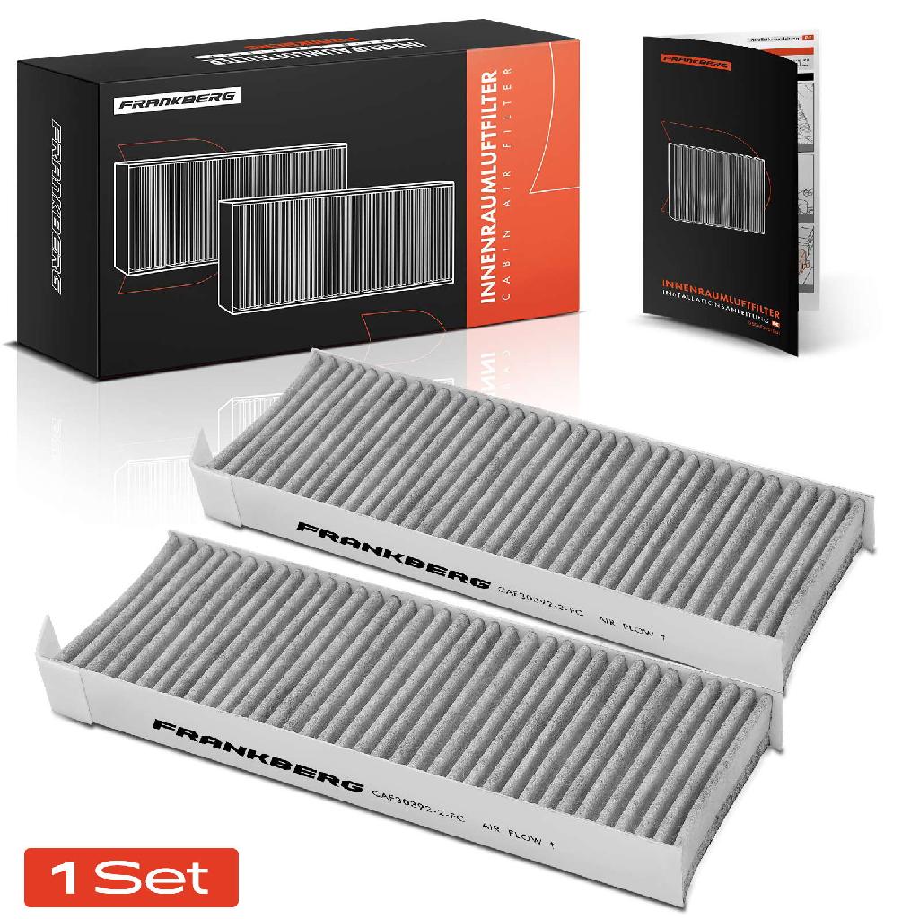 2x Innenraumfilter Aktivkohle für Citroën Berlingo C3 C4 C5 Opel Grandland X