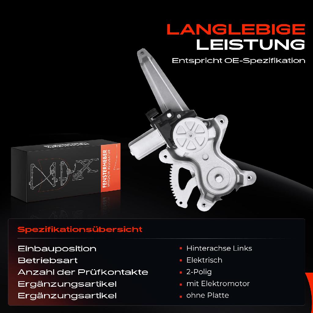 1x Fensterheber Hinten Links für Suzuki SX4 EY GY Fiat Sedici FY SUV