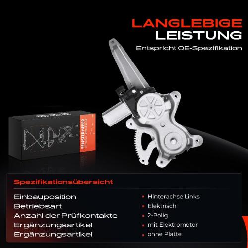 Frankberg 1x Fensterheber Hinten Links für Suzuki SX4 EY GY Fiat Sedici FY SUV Bild Frankberg 1x Fensterheber Hinten Links für Suzuki SX4 EY GY Fiat Sedici FY SUV
