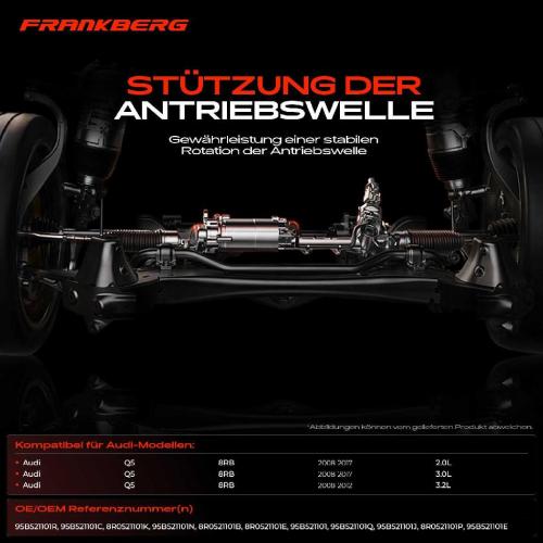 1x Lagerung Gelenkwelle Kardanwellenlager für Audi Q5 8RB 2.0L 3.0L 2008-2017 Bild 1x Lagerung Gelenkwelle Kardanwellenlager für Audi Q5 8RB 2.0L 3.0L 2008-2017