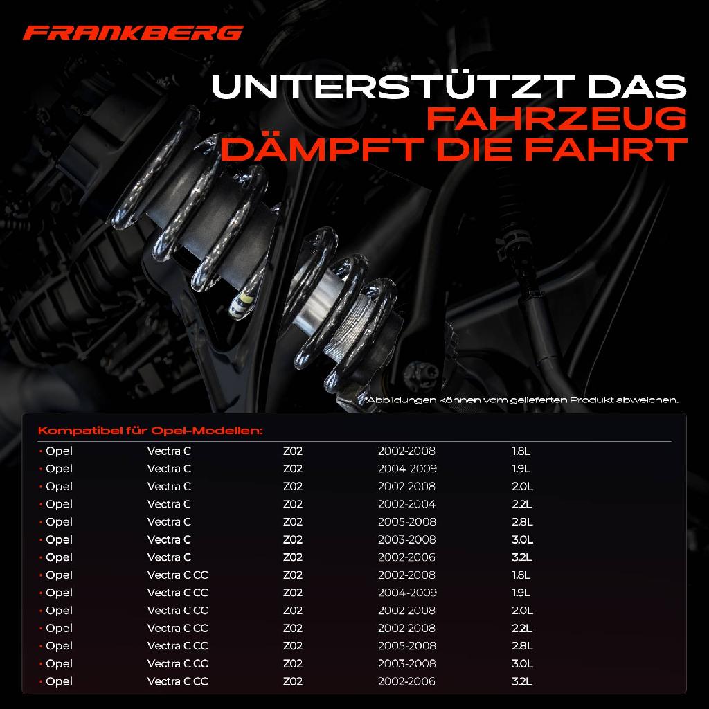 2x Fahrwerksfeder Hinterachse für Opel Vectra C Z02 Vectra C CC 2002-2009