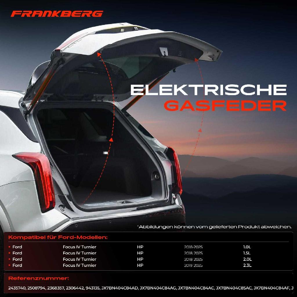 2x Gasfeder Elektrisch Heckklappe Hinten Links und Rechts für Ford Focus 4 Turnier HP Bj ab 2018