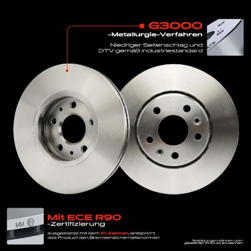 Frankberg 2x Bremsscheiben Vorderachse für Fiat Talento Bus Kasten Pritsche/Fahrgestell Bj ab 2014 Bild Frankberg 2x Bremsscheiben Vorderachse für Fiat Talento Bus Kasten Pritsche/Fahrgestell Bj ab 2014