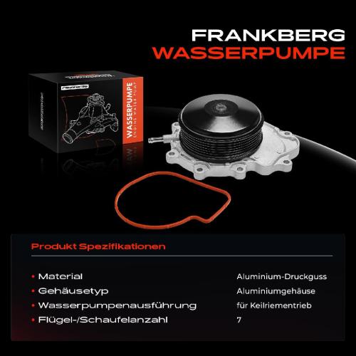 Frankberg 1x Wasserpumpe Kühlwasserpumpe für Mercedes-Benz W204 S204 C218 2.1L Bild Frankberg 1x Wasserpumpe Kühlwasserpumpe für Mercedes-Benz W204 S204 C218 2.1L