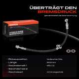 1x Bremsschlauch Bremsschläuche Vorderachse Links für KIA Rio II Stufenheck 1.4L 1.5L 1.6L