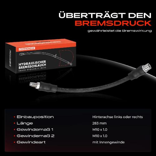 Frankberg 1x Bremsschlauch Bremsschläuche Hinterachse Links oder Rechts für Audi R8 Spyder 4.2L 5.2L Bild Frankberg 1x Bremsschlauch Bremsschläuche Hinterachse Links oder Rechts für Audi R8 Spyder 4.2L 5.2L
