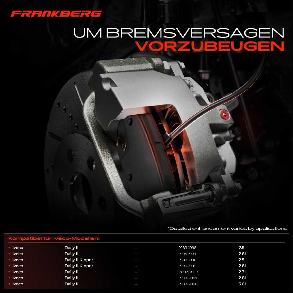 1x Warnkontakt Bremsbelagverschleiß Vorderachse für Iveco Daily III Bus Kasten Pritsche