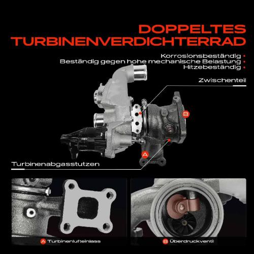1x Abgasturbolader für Honda Civic X Schrägheck FC FK 1.0L 2017-2022 Bild 1x Abgasturbolader für Honda Civic X Schrägheck FC FK 1.0L 2017-2022