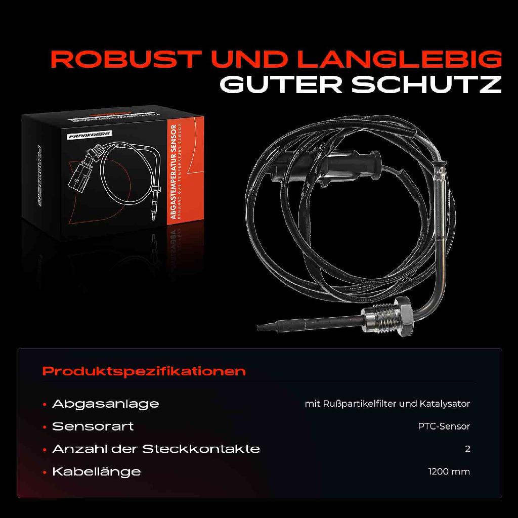 1x Abgastemperatursensor für Fiat Bravo II 198 Stilo 192 1.4L 1.9L