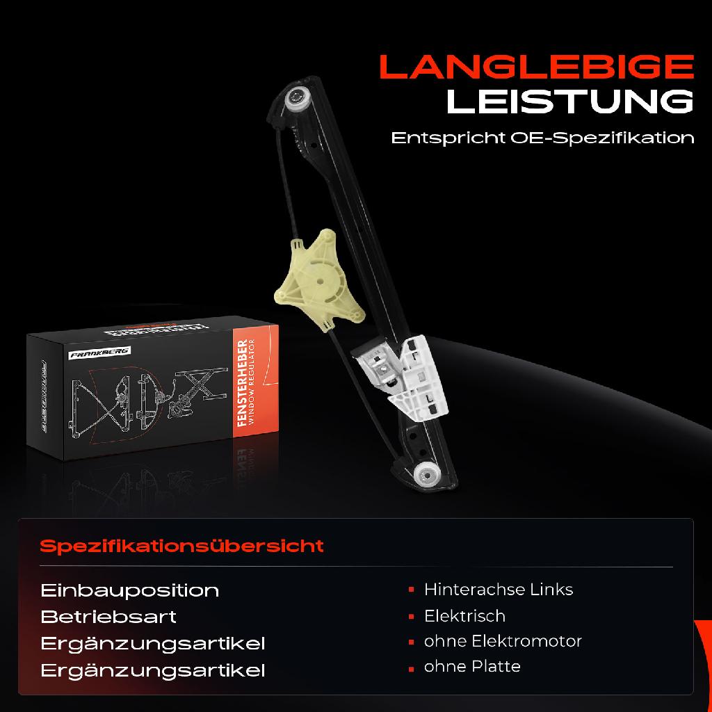 1x Fensterheber Hinten Links für Mercedes-Benz X204 200 CDI 220 CDI