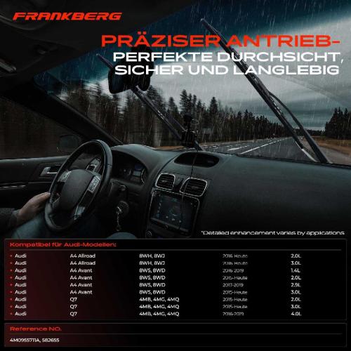 Frankberg 1x Wischermotor Scheibenwischermotor Hinten für Audi A4 8WH 8WJ 8W5 8WD Q7 4MB Bild Frankberg 1x Wischermotor Scheibenwischermotor Hinten für Audi A4 8WH 8WJ 8W5 8WD Q7 4MB