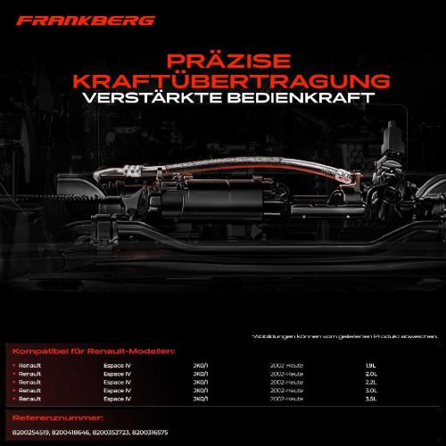 1x Seilzug Feststellbremse Hinterachse beidseitig für Renault Espace IV JK0/1 2.0L Bild 1x Seilzug Feststellbremse Hinterachse beidseitig für Renault Espace IV JK0/1 2.0L