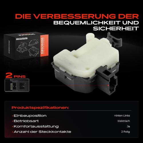 1x Türschloss Hinten für VW Bora Variant Golf IV New Beetle Cabriolet Passat Polo Touareg 1996-2013 Bild 1x Türschloss Hinten für VW Bora Variant Golf IV New Beetle Cabriolet Passat Polo Touareg 1996-2013