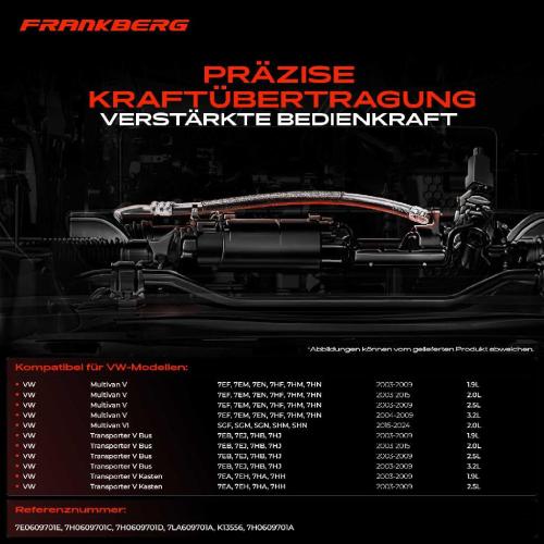 2x Seilzug Feststellbremse Hinterachse beidseitig für VW Transporter V Pritsche/Fahrgestell Multivan V Bild 2x Seilzug Feststellbremse Hinterachse beidseitig für VW Transporter V Pritsche/Fahrgestell Multivan V