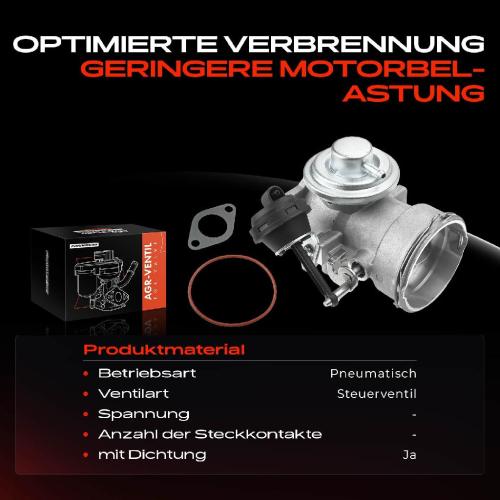 Frankberg 1x AGR-Ventil Abgasrückführungsventil für VW Touareg 7L6 7L7 7LA 2.5L 2003-2010 Bild Frankberg 1x AGR-Ventil Abgasrückführungsventil für VW Touareg 7L6 7L7 7LA 2.5L 2003-2010
