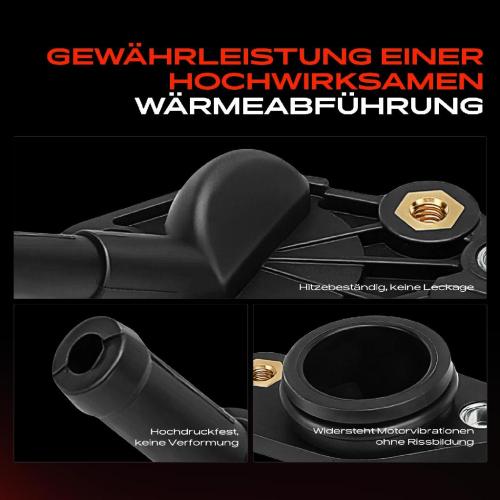 1x Kühlmittelflansch Wasserauslass für VW Polo Passat Audi A3 A4 A6 Skoda Kodiaq Bild 1x Kühlmittelflansch Wasserauslass für VW Polo Passat Audi A3 A4 A6 Skoda Kodiaq