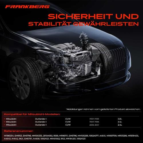 1x Getriebelagerlager Motorlager Vorne und Hinten für Mitsubishi Outlander I 2.0L 2.4L Bild 1x Getriebelagerlager Motorlager Vorne und Hinten für Mitsubishi Outlander I 2.0L 2.4L