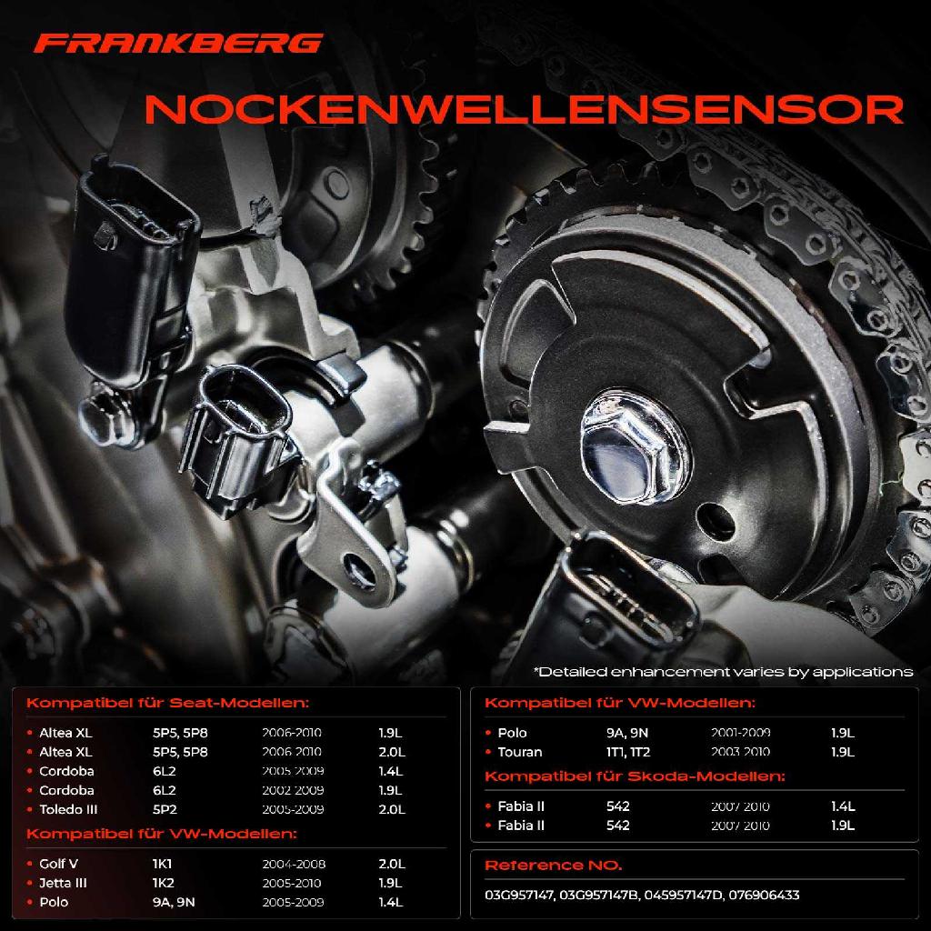 1x Nockenwellenposition Sensor für VW Golf V Polo Sharan Skoda Fabia 2 Seat Altea XL 1.4L-2.5L