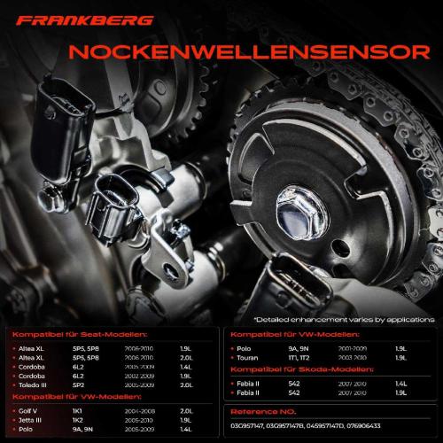 1x Nockenwellenposition Sensor für VW Golf V Polo Sharan Skoda Fabia 2 Seat Altea XL 1.4L-2.5L Bild 1x Nockenwellenposition Sensor für VW Golf V Polo Sharan Skoda Fabia 2 Seat Altea XL 1.4L-2.5L