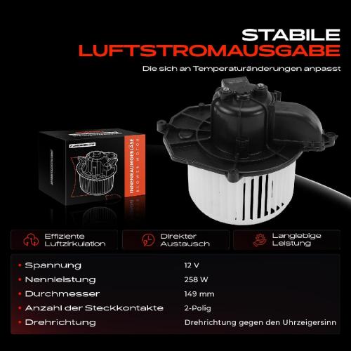 Frankberg 1x Gebläsemotor Innenraumgebläse für Citroën Berlingo B9 Peugeot Partner 5 G Bild Frankberg 1x Gebläsemotor Innenraumgebläse für Citroën Berlingo B9 Peugeot Partner 5 G