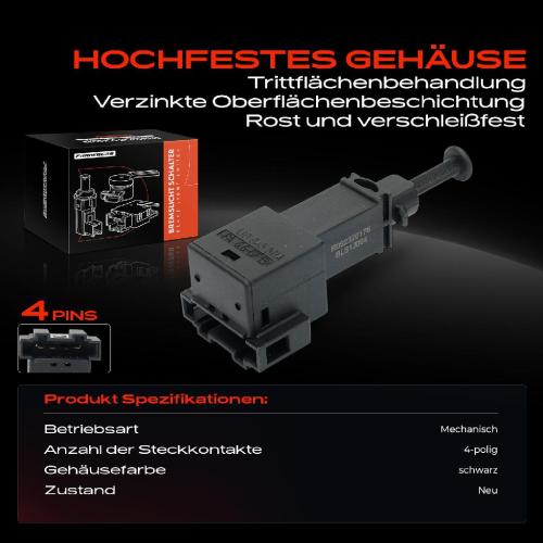 1x Bremslichtschalter für VW Golf 4 Polo T4 Bora 1J Audi A2 A3 Skoda Seat Bild 1x Bremslichtschalter für VW Golf 4 Polo T4 Bora 1J Audi A2 A3 Skoda Seat