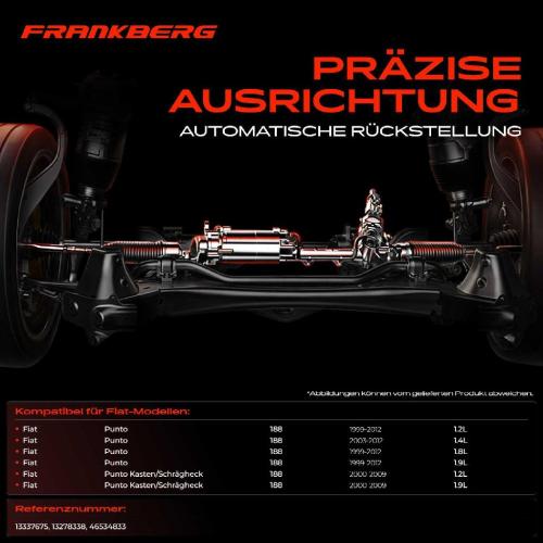Frankberg 1x Lenkgetriebe Servolenkgetriebe für Fiat Punto 188 Kasten Schrägheck 1999-2012 Bild Frankberg 1x Lenkgetriebe Servolenkgetriebe für Fiat Punto 188 Kasten Schrägheck 1999-2012