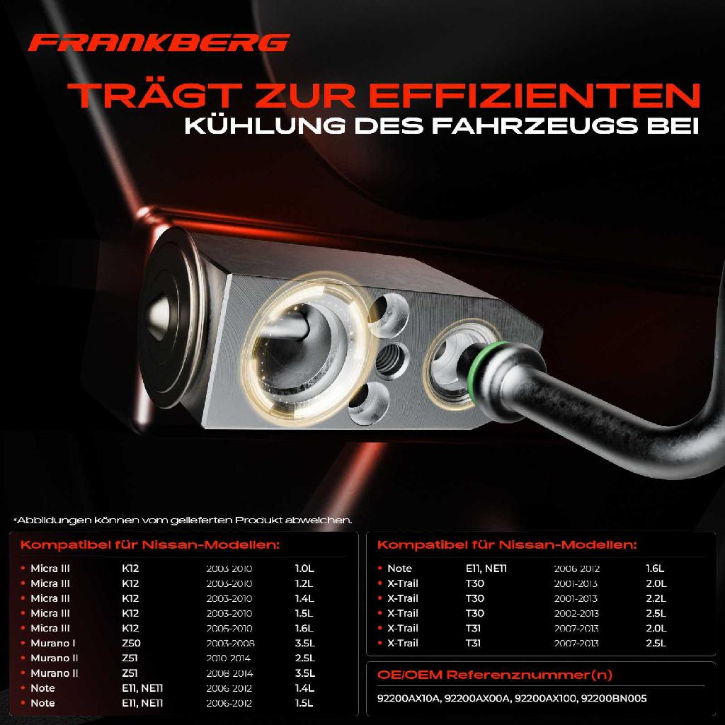 1x Expansionsventil Klimaanlage für Nissan Micra III K12 Murano Z50 Note X-Trail