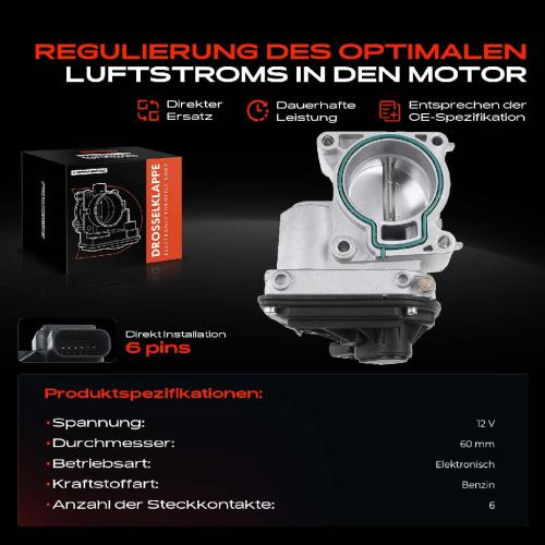 1x Drosselklappe Drosselklappenstutzen für Ford Focus C-Max Mondeo Volvo C30 S40 II V50 1.8L 2.0L Bild 1x Drosselklappe Drosselklappenstutzen für Ford Focus C-Max Mondeo Volvo C30 S40 II V50 1.8L 2.0L