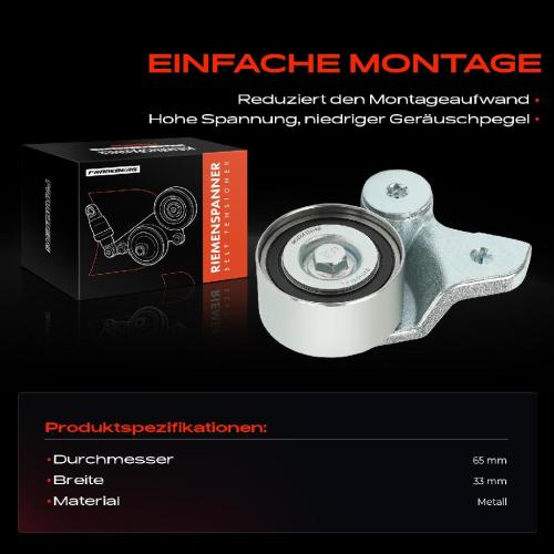 1x Spannrolle Riemenspanner für Audi A4 8E2 8E5 A6 4B2 4B5 A8 4E2 4E8 Bild 1x Spannrolle Riemenspanner für Audi A4 8E2 8E5 A6 4B2 4B5 A8 4E2 4E8