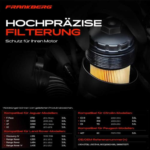 1x ÖlkühlerÖlfilter für Land Rover Discovery IV Range Rover IV/Sport Jaguar XF 3.0L Bild 1x ÖlkühlerÖlfilter für Land Rover Discovery IV Range Rover IV/Sport Jaguar XF 3.0L